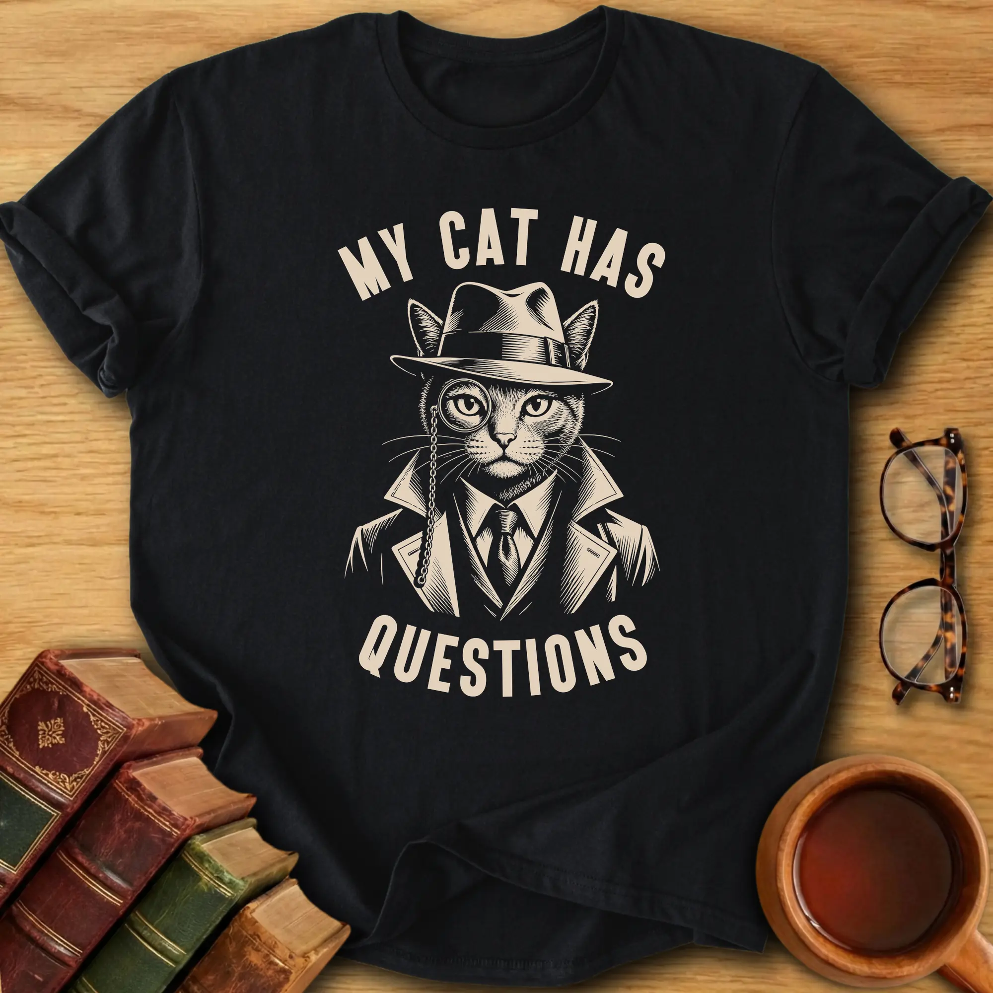 My Cat Has Questions T-Shirt