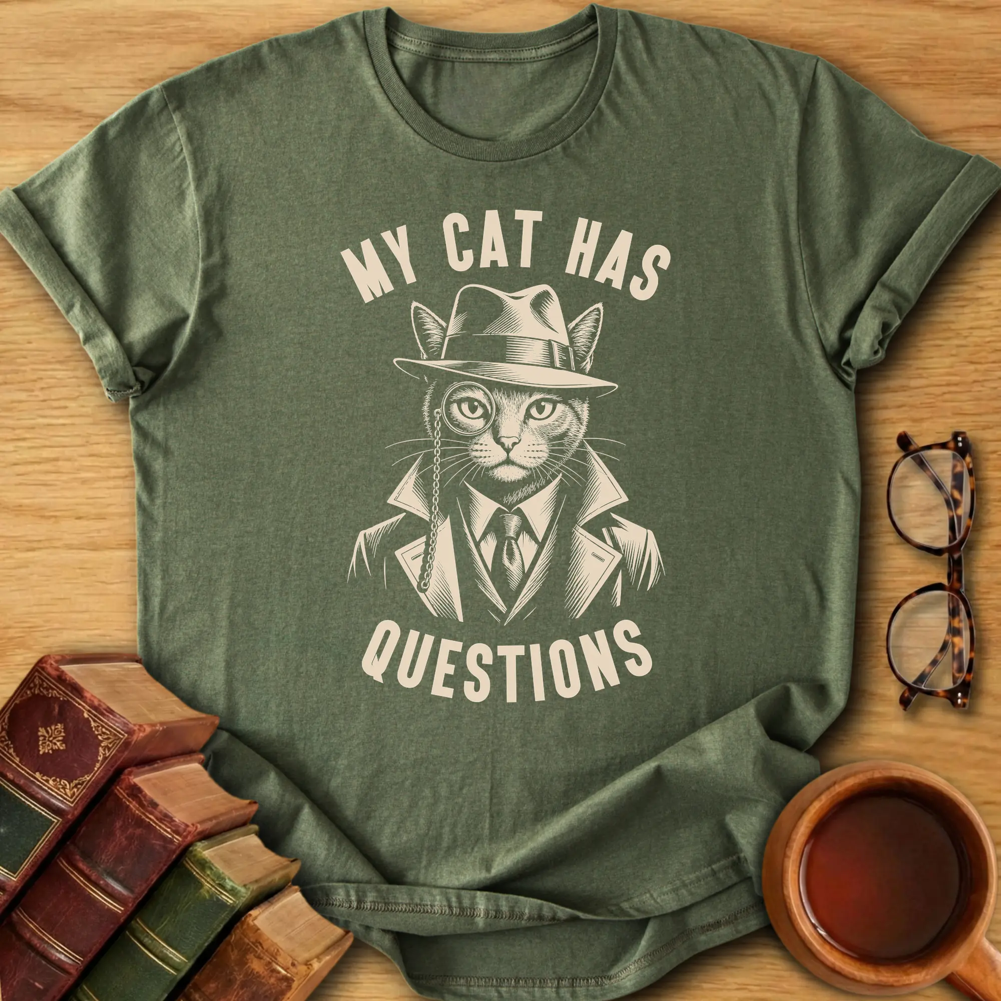 My Cat Has Questions T-Shirt