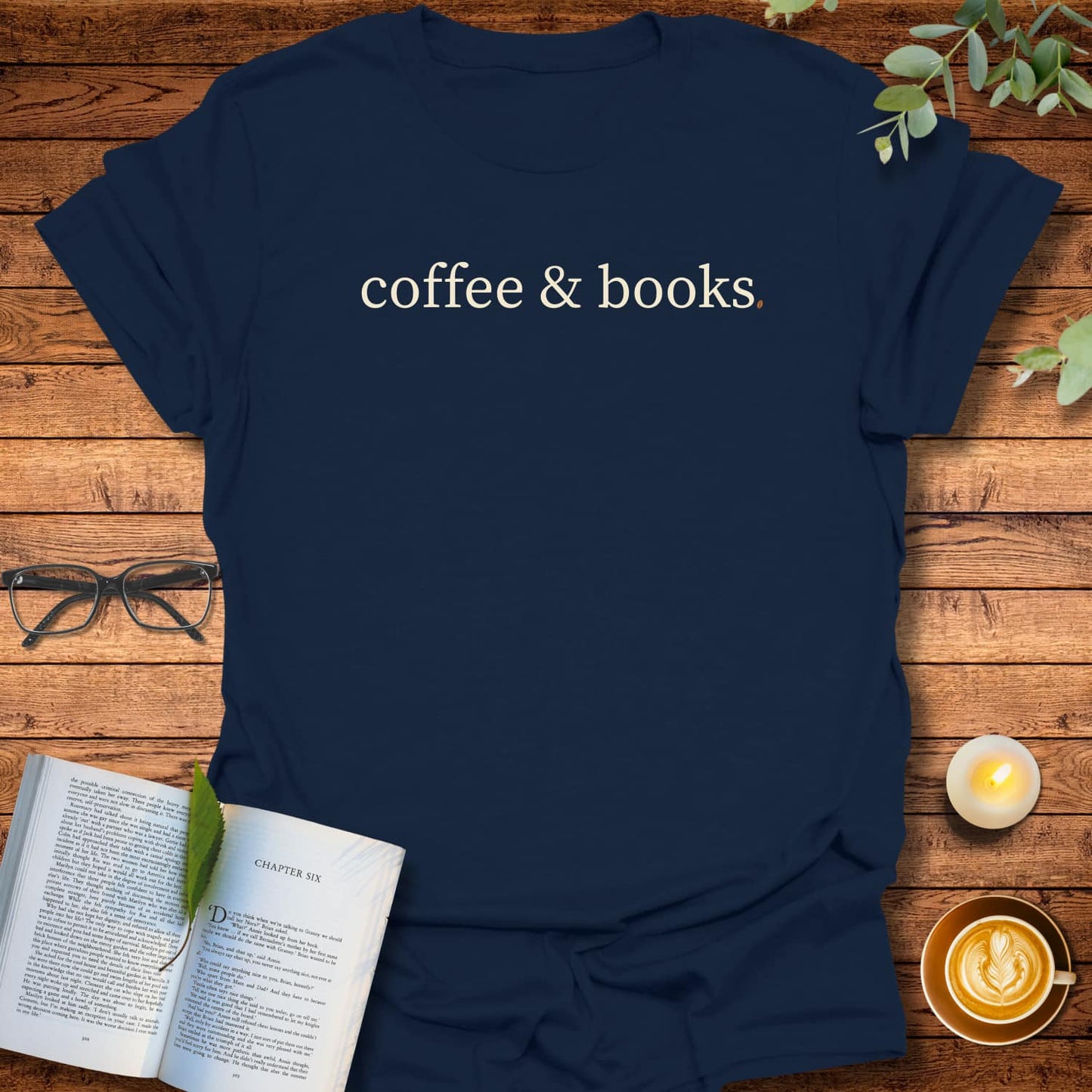 Coffee & Books  T-Shirt