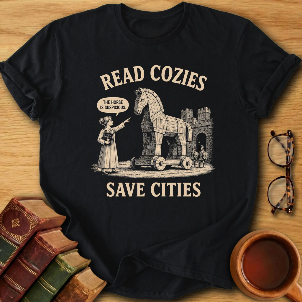 Read Cozies, Save Cities T-Shirt