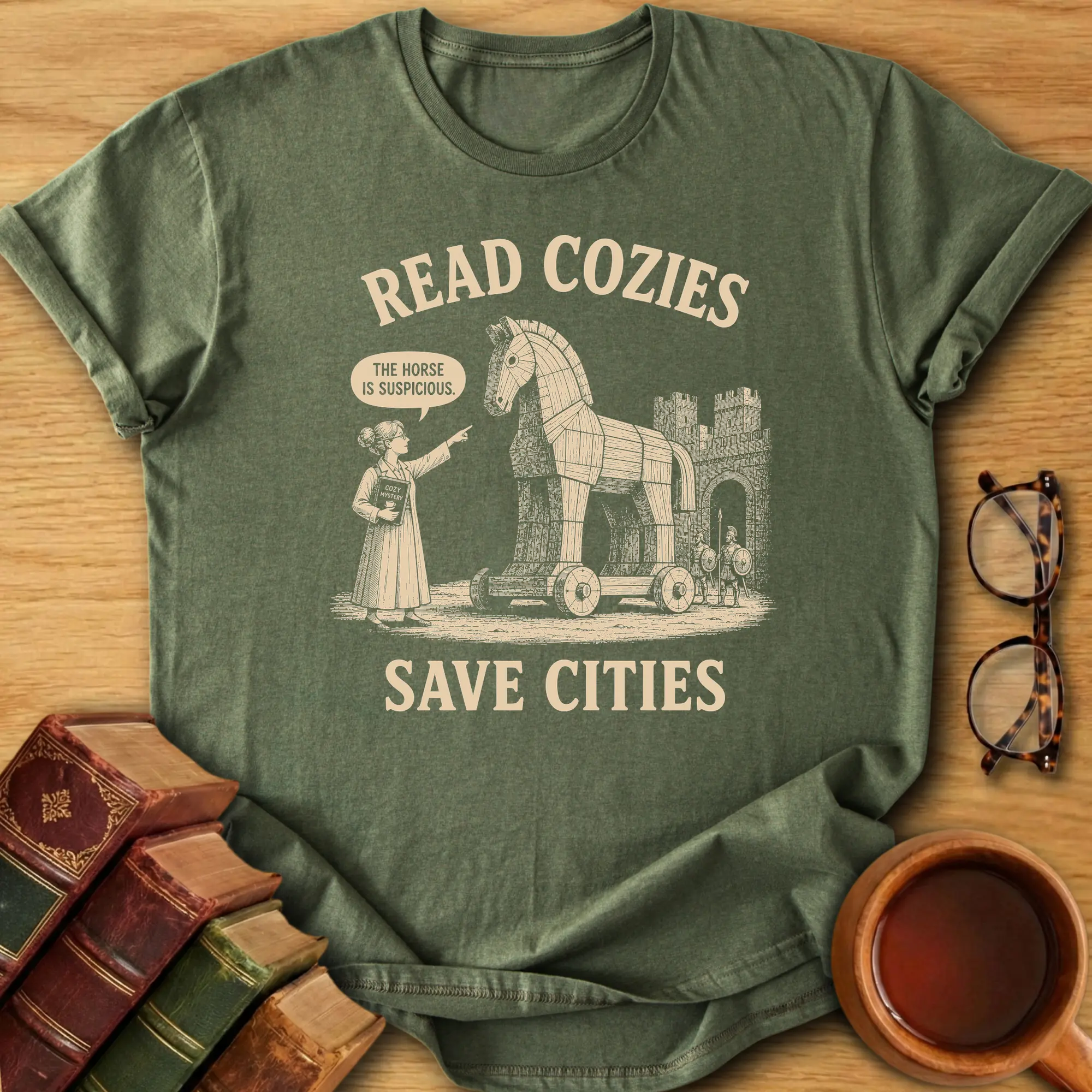 Read Cozies, Save Cities T-Shirt