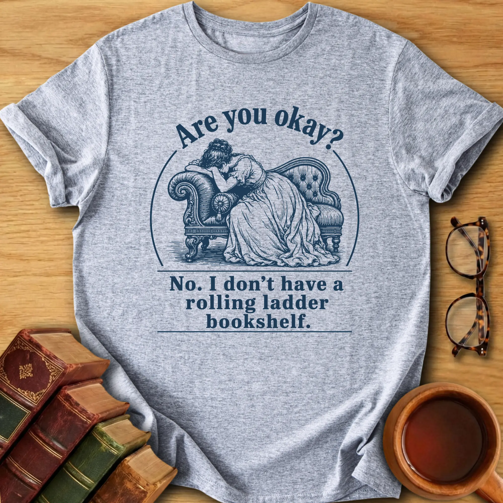 Rolling Ladder Bookshelf T-Shirt