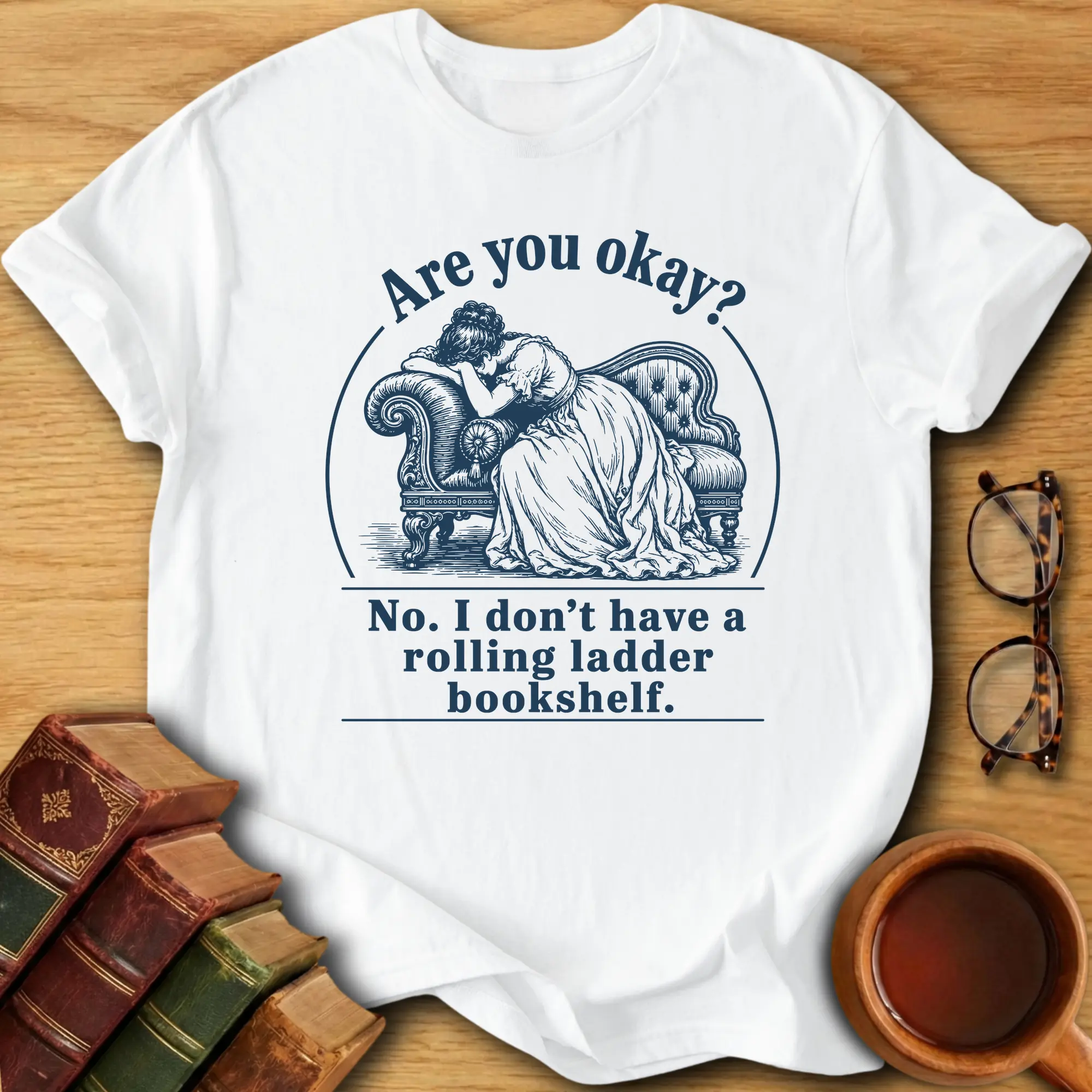 Rolling Ladder Bookshelf T-Shirt