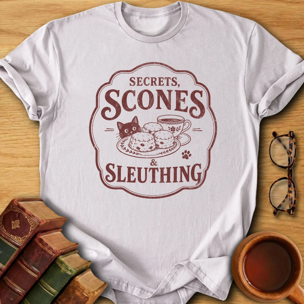 Secrets, Scones and Sleuthing T-Shirt