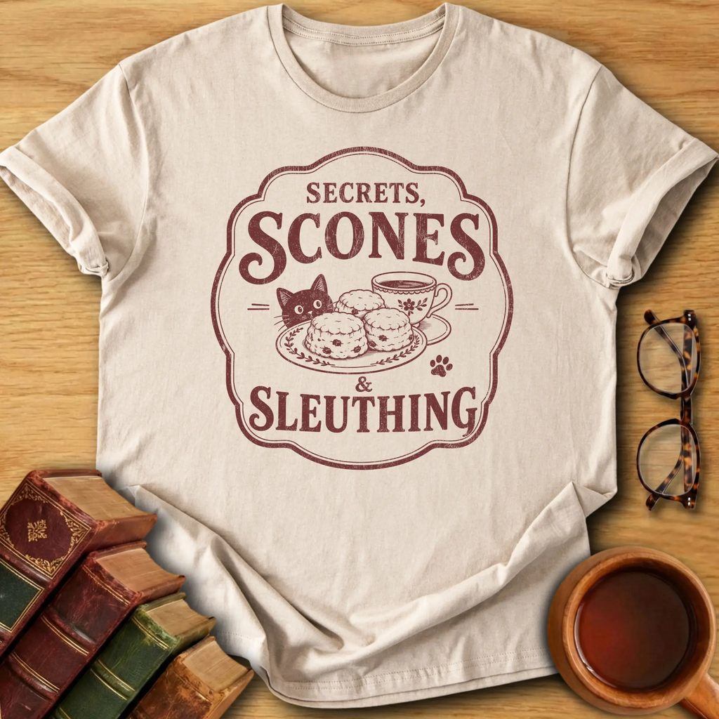 Secrets, Scones and Sleuthing T-Shirt