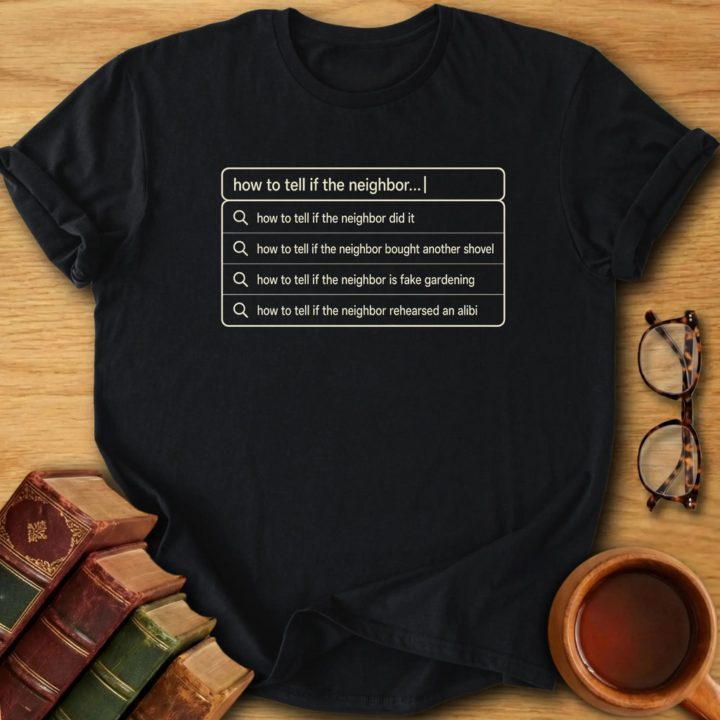 Suspicious Neighbor Search T-Shirt