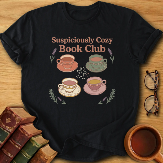Suspiciously Cozy Book Club T-Shirt