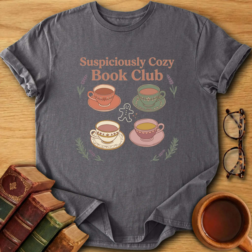 Suspiciously Cozy Book Club T-Shirt