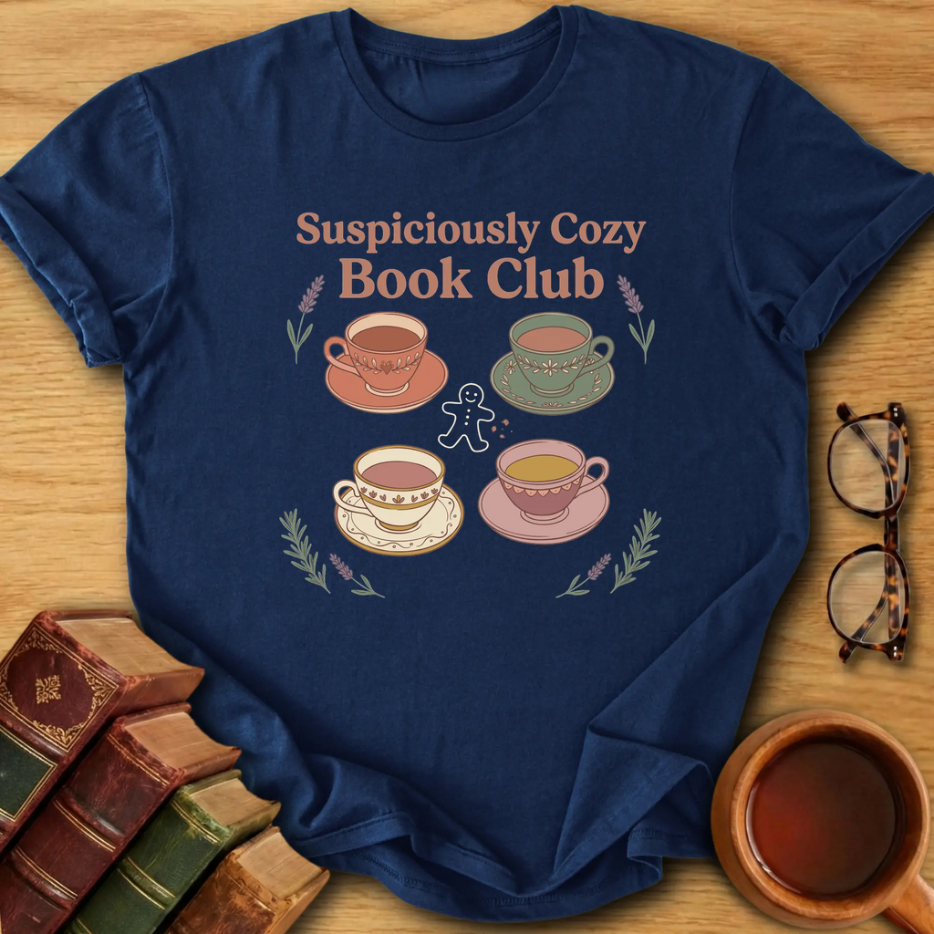 Suspiciously Cozy Book Club T-Shirt