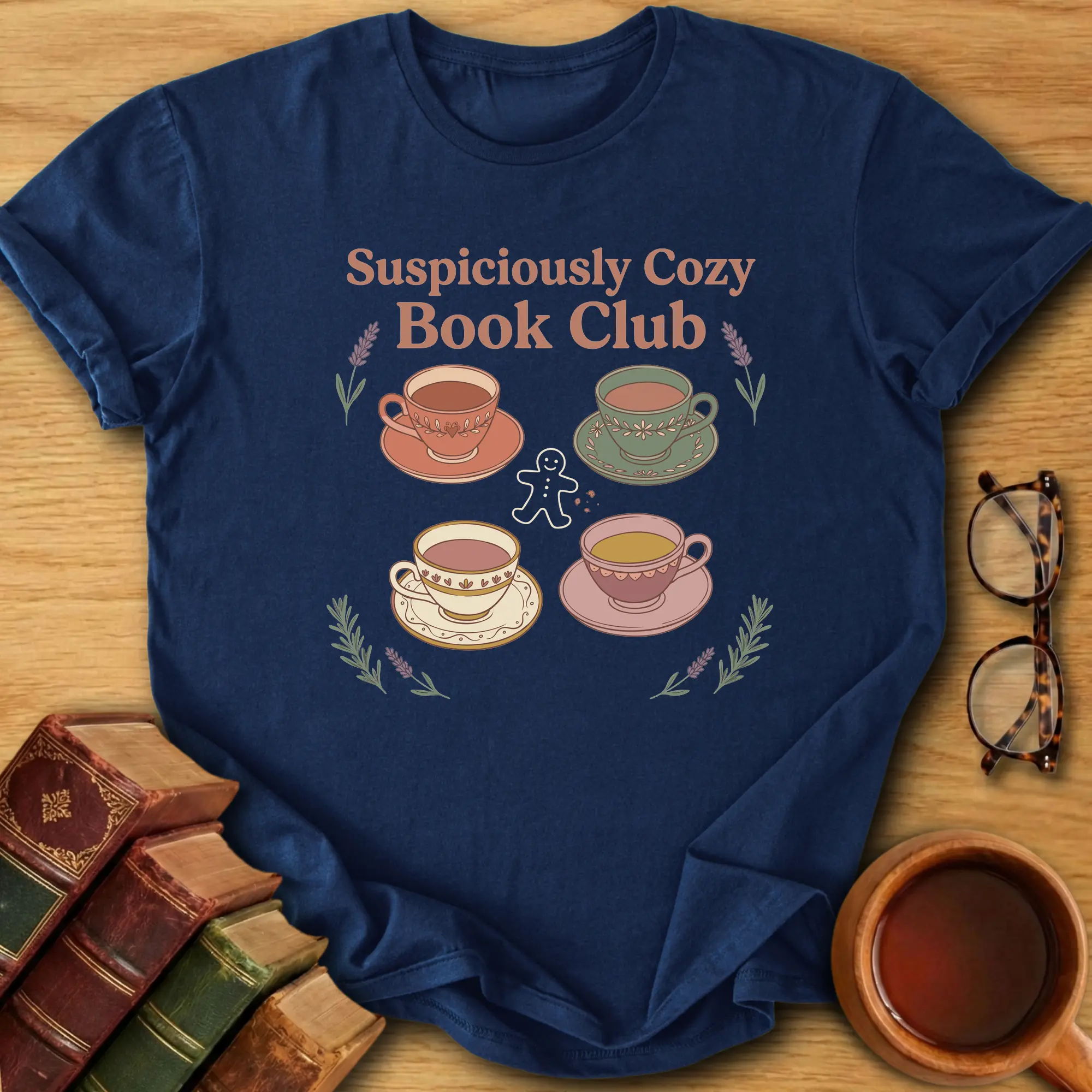 Suspiciously Cozy Book Club T-Shirt