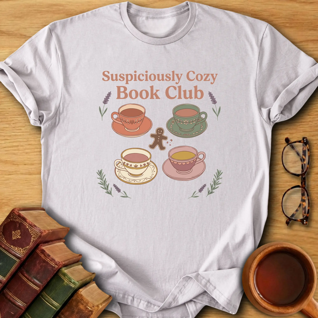 Suspiciously Cozy Book Club T-Shirt