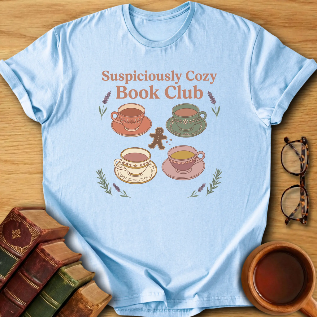 Suspiciously Cozy Book Club T-Shirt