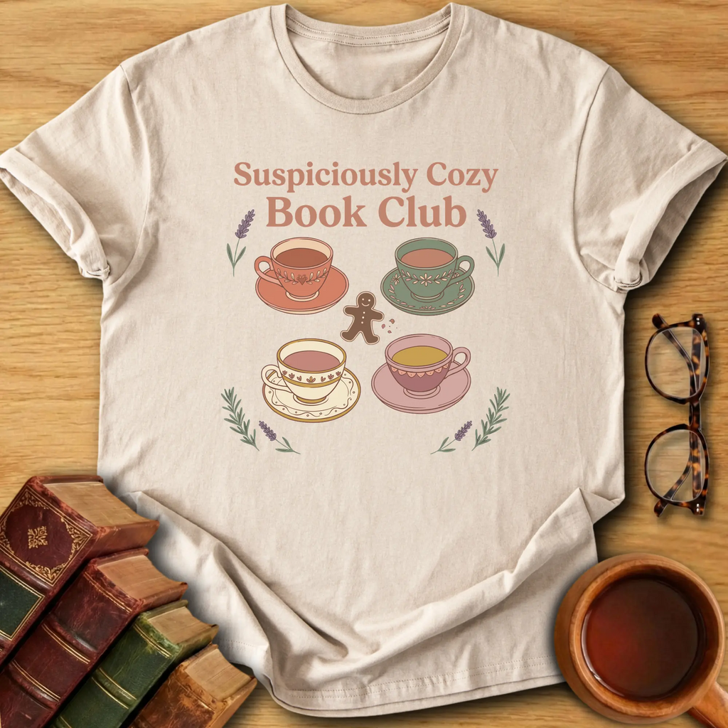 Suspiciously Cozy Book Club T-Shirt