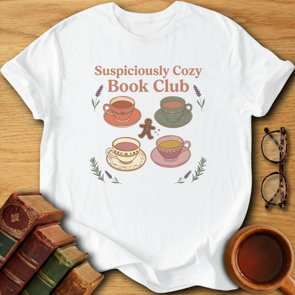 Suspiciously Cozy Book Club T-Shirt