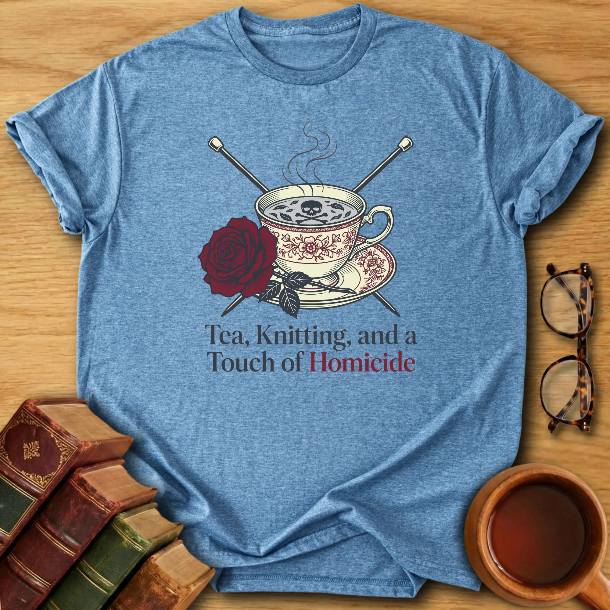 Tea, Knitting and Mayhem T-Shirt