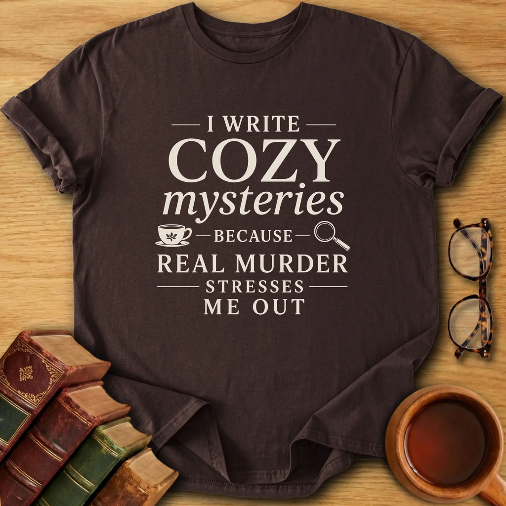 Cozy Mystery Writing T-Shirt