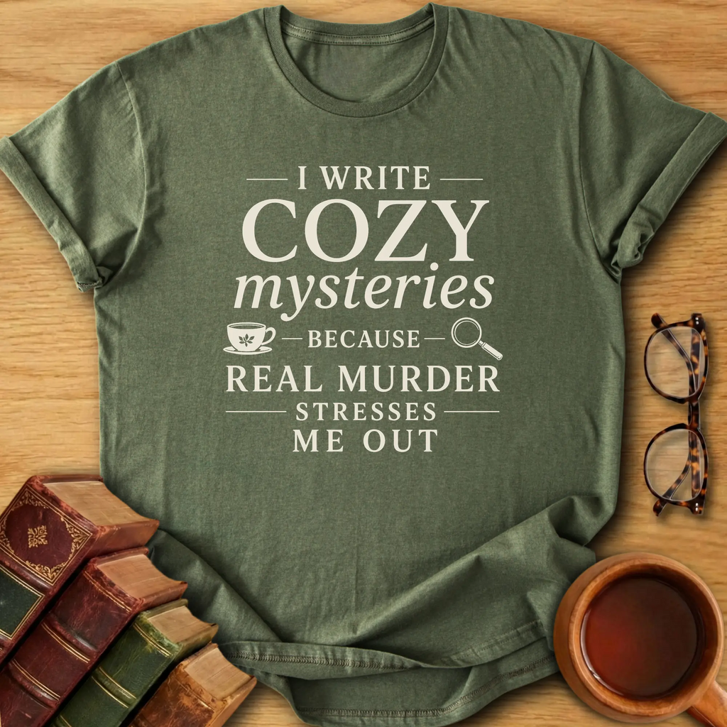 Cozy Mystery Writing T-Shirt